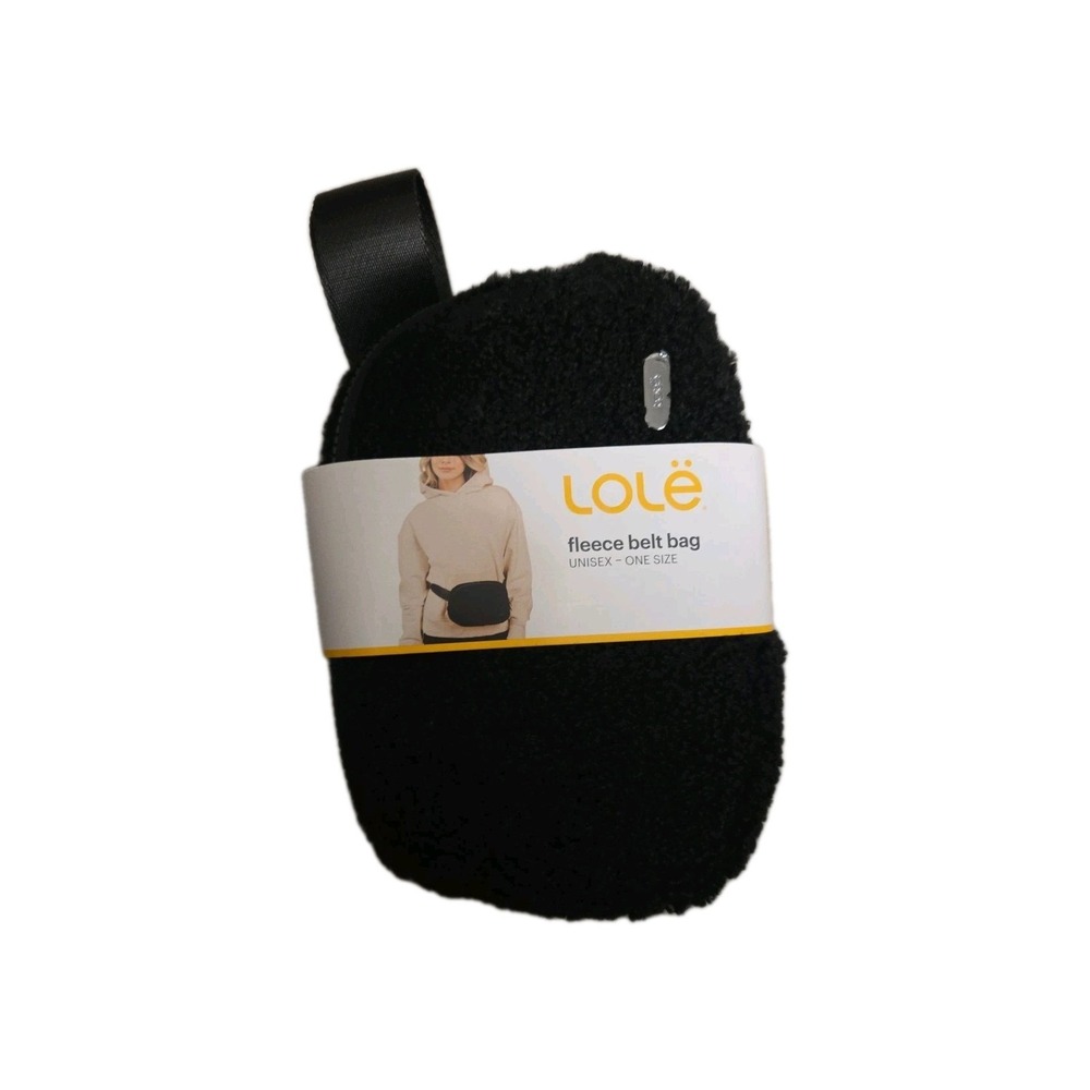 Lole Unisex Fleece Belt Bag - Black - One‎ Size - NEW